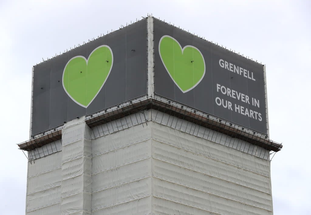 The Grenfell Tower after the fatal fire (Jonathan Brady/PA) (PA Wire)