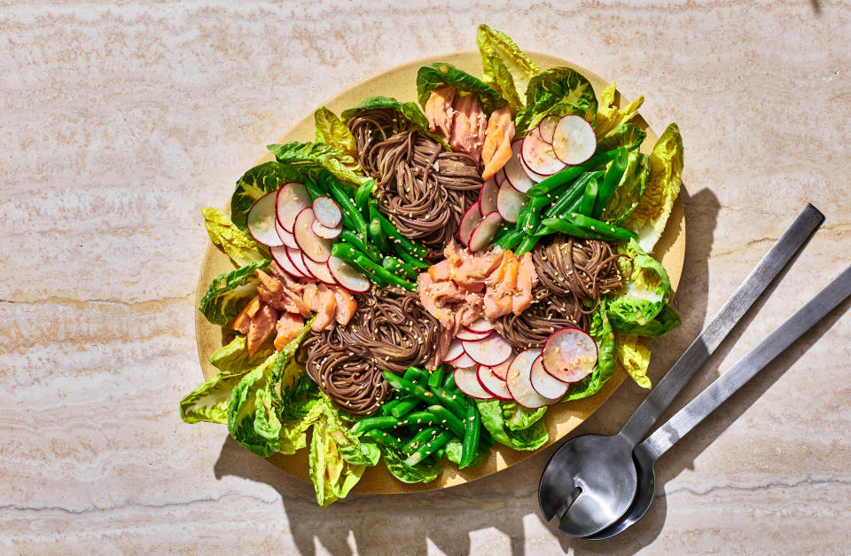 Hot-Smoked Salmon Noodle Salad