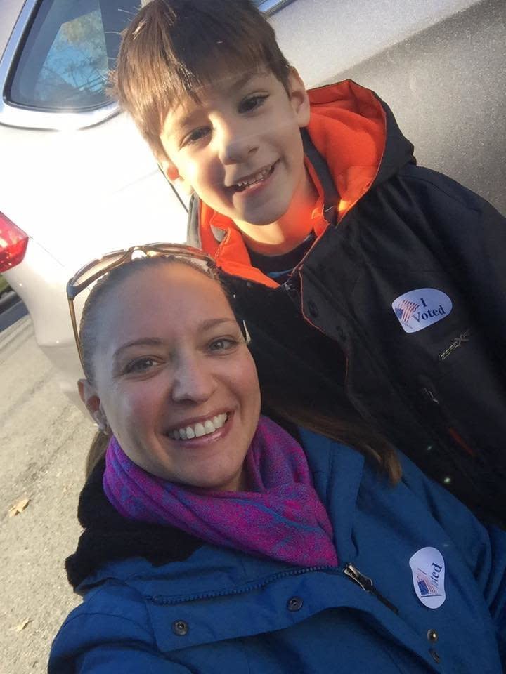 This is my early vote pic in MA. It was my first time ever voting for President as an American citizen. What an honor and privilege is to be able to vote. My youngest son was with me and he was patient and observant.