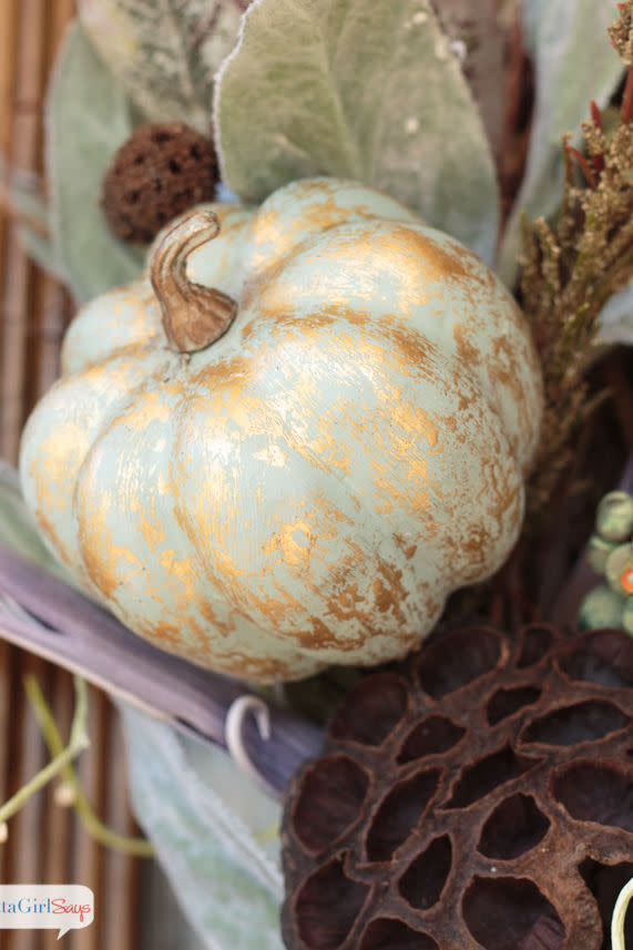 Gold Foil Pumpkins