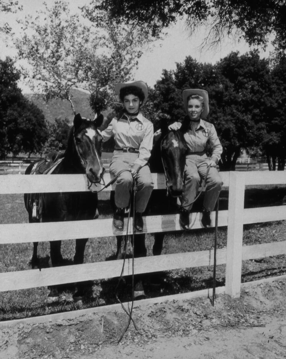 Annette Funicello and Darlene Gillespie.