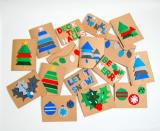 <p>Though many think of it as a crafting material just for kids, felt is fabulous for holiday DIYs. It's inexpensive, it doesn't fray and it comes in so many colors. We love how the bright hues pop of these holiday felt shapes and felt letters pop against the brown <a href="https://www.amazon.com/Sheets-Brown-Kraft-Cardstock-inches/dp/B07SWTMR1R?tag=syn-yahoo-20&ascsubtag=%5Bartid%7C10055.g.4080%5Bsrc%7Cyahoo-us" rel="nofollow noopener" target="_blank" data-ylk="slk:kraft paper cards;elm:context_link;itc:0;sec:content-canvas" class="link ">kraft paper cards</a>. You can buy pre-cut shapes, or <a href="https://www.amazon.com/flic-flac-inches-Assorted-Fabric-Patchwork/dp/B01GCRXBVE?tag=syn-yahoo-20&ascsubtag=%5Bartid%7C10055.g.4080%5Bsrc%7Cyahoo-us" rel="nofollow noopener" target="_blank" data-ylk="slk:DIY your own;elm:context_link;itc:0;sec:content-canvas" class="link ">DIY your own</a>. </p>