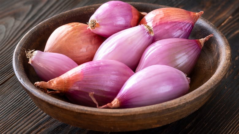 Bowl of shallots