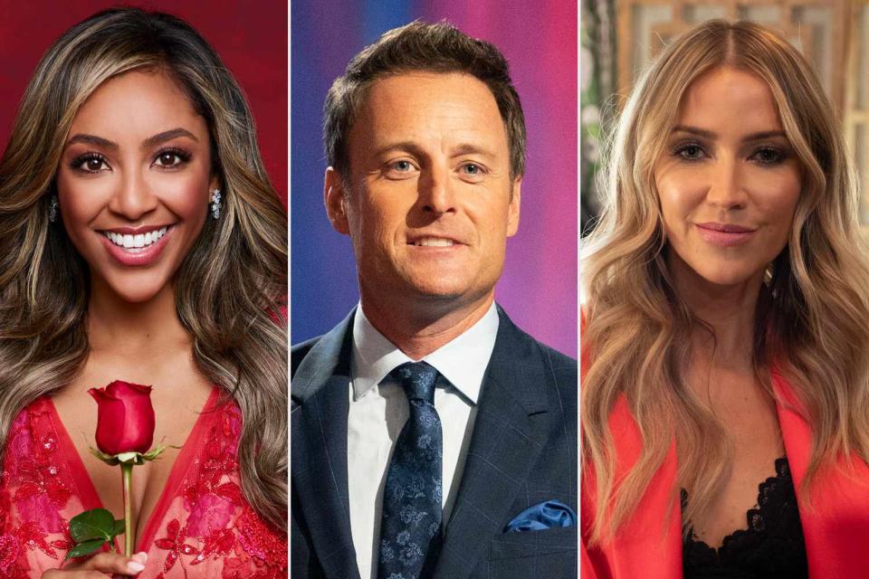 chris harrison, Tayshia Adams and Kaitlyn Bristowe