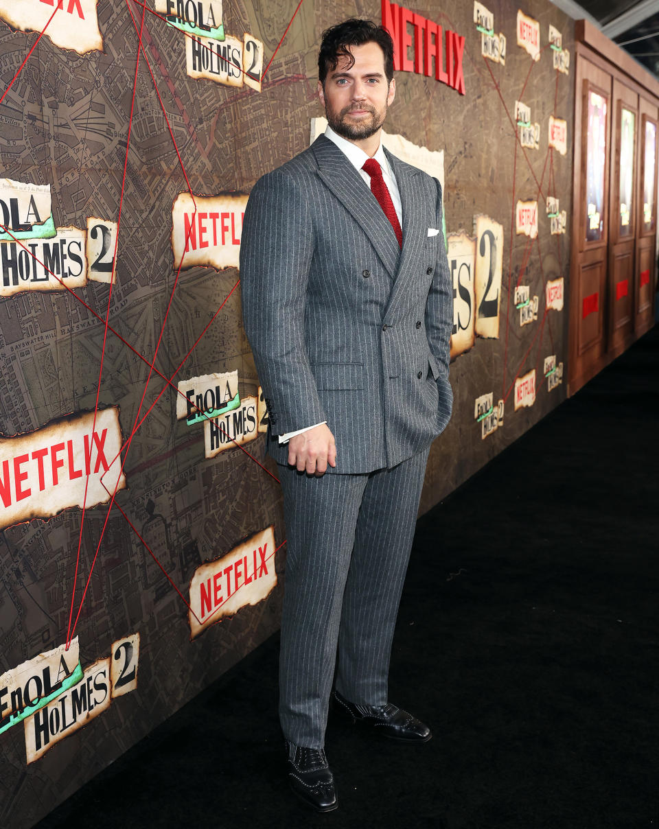 Henry Cavill at the Netflix Enola Holmes 2 Premiere (Monica Schipper / Netflix)