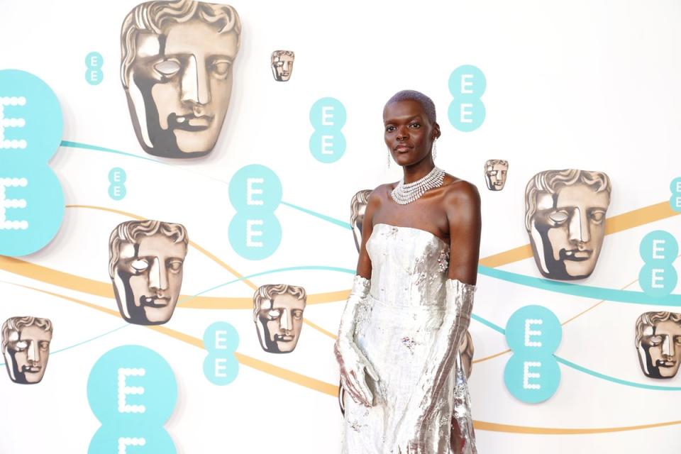 2.71054090.jpg: Sheila Atim attending the 76th British Academy Film Awards held at the Southbank Centre's Royal Festival Hall (PA)