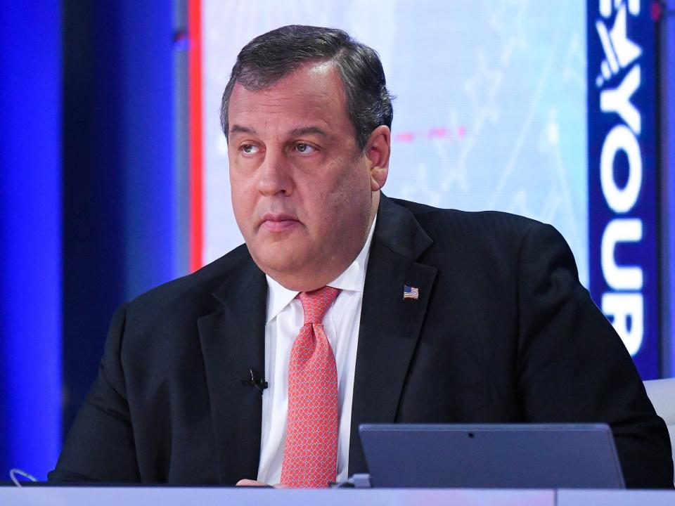 Chris Christie on ABC News during the night of the 2020 presidential election.