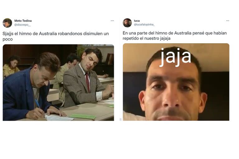 Los memes por las similitudes entre los himnos de Argentina y Australia