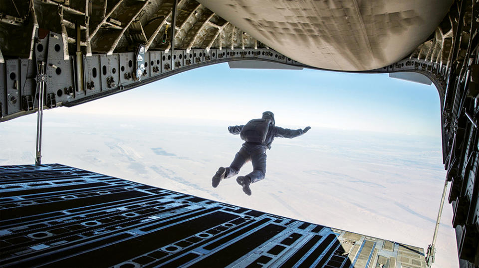 Tom Cruise in “Mission: Impossible 7,” which shot in Abu Dhabi and the surrounding area. - Credit: Courtesy of Paramount Pictures