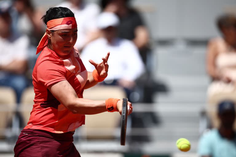 La tunecina Ons Jabeur, en Roland Garros 