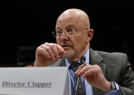 U.S. Director of National Intelligence James Clapper is pictured at a House Intelligence Committee hearing on Capitol Hill in Washington, October 29, 2013. The hearing was on the potential changes to the foreign intelligence surveillance act (FISA). REUTERS/Jason Reed