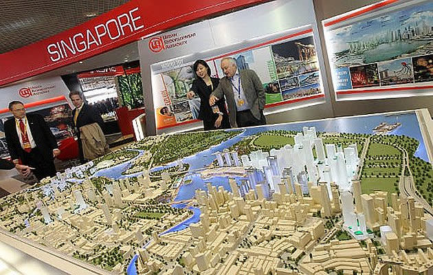 The private residential market shows a muted growth trajectory, say analysts from real estate firm PropNex. (AFP file photo)