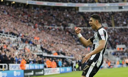 Britain Soccer Football - Newcastle United v Ipswich Town - Sky Bet Championship - St James' Park - 22/10/16 Ayoze Perez of Newcastle United celebrates scoring his teams second goal Mandatory Credit: Action Images / John Clifton Livepic