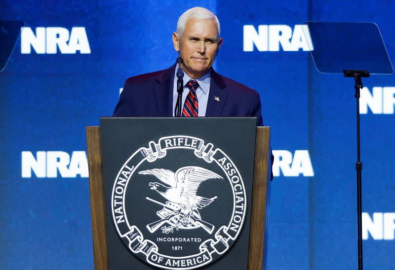 The National Rifle Association (NRA) annual meeting is held in Indianapolis