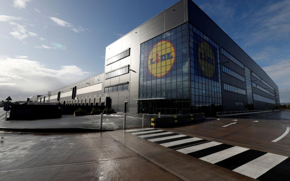 A Lidl distribution centre in Motherwell, Scotland - REUTERS/Russell Cheyne