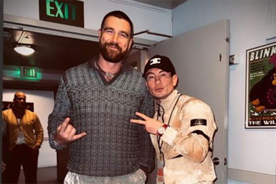 <p>Barry Keoghan/instagram</p> Barry Keoghan and Travis Kelce