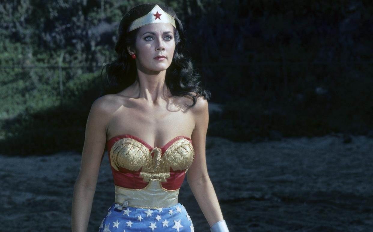 Lynda Carter on the "Wonder Woman" set on Jan. 22, 1977.&nbsp; (Photo: ABC Photo Archives via Getty Images)