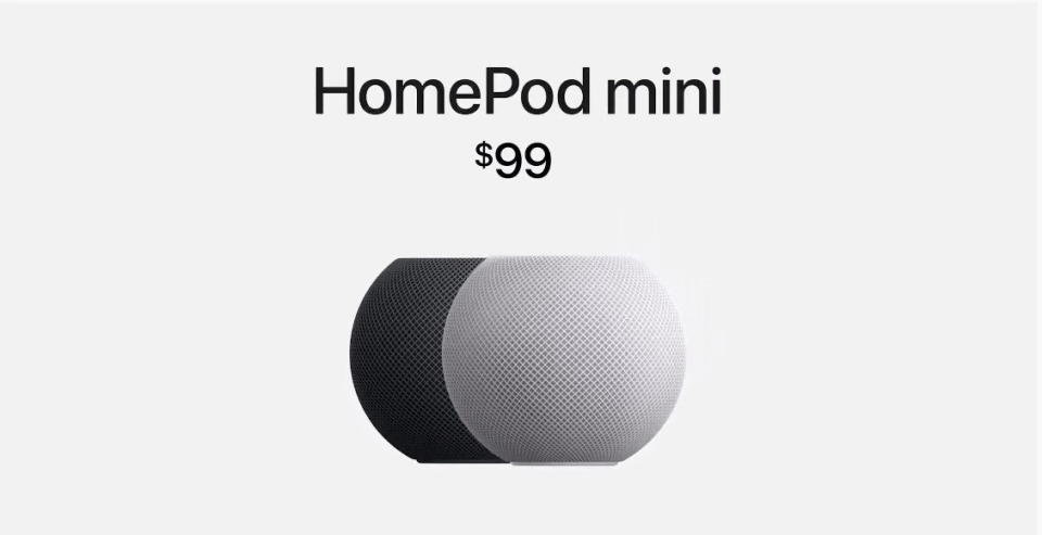 圖／HomePod mini 的高度只有 84.3 公釐，除了聆聽音樂，作為蘋果智慧家庭的核心，還能運用Siri的智慧完成大小事，體驗舒適的智慧家庭生活。 