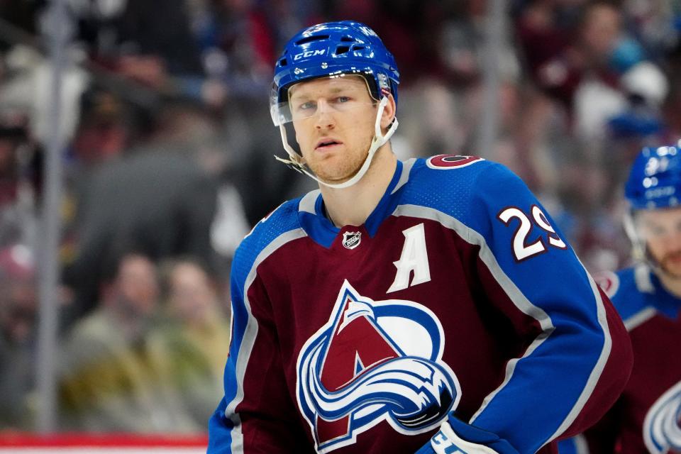 Colorado Avalanche center Nathan MacKinnon won the Hart Trophy and Ted Lindsay Award on Thursday night.