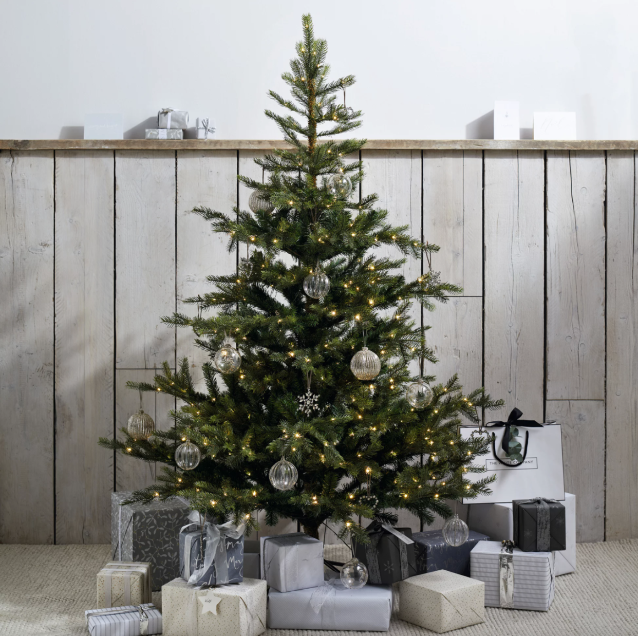 Pre-Lit Grand Spruce Christmas Tree, 6ft (The White Company)