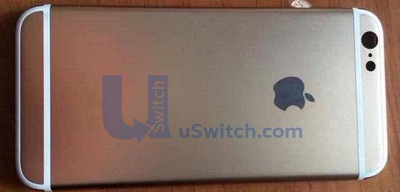 <b>And gold, too, just like the iPhone 5s.</b> Apple may continue its gold color option with the iPhone 6 when it launches. A leak from uSwitch claims to show the rear panel for the gold version of Apple’s next iPhone.