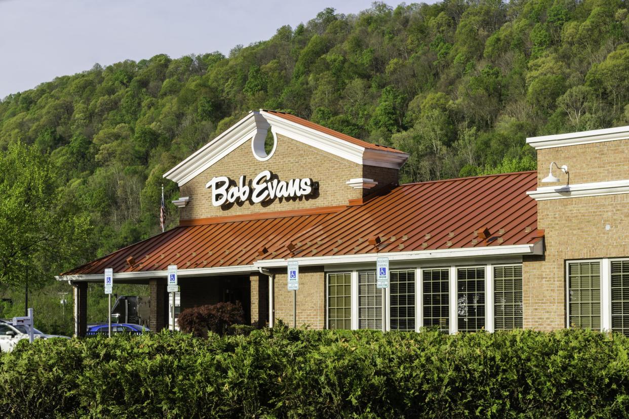 The Bob Evans restaurant in Charleston, West Virginia. Founded in 1953 in Rio Grande, Ohio, Bob Evans is a chain of casual dining restaurants and a food processing company with ca. 570 locations in the U.S.