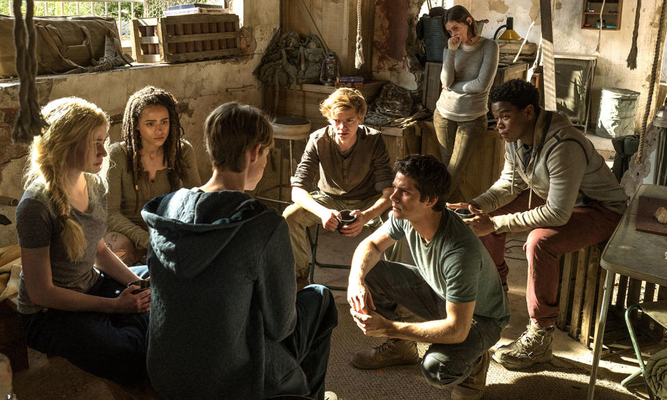 <p>Wes Ball’s dystopian YA trilogy based on James Dashner’s hit novels is coming to a close with an explosive final chapter. Dylan O’Brien, Kaya Scodelario, and Thomas Brodie-Sangster all return to tackle the deadliest maze they’ve faced so far. </p>