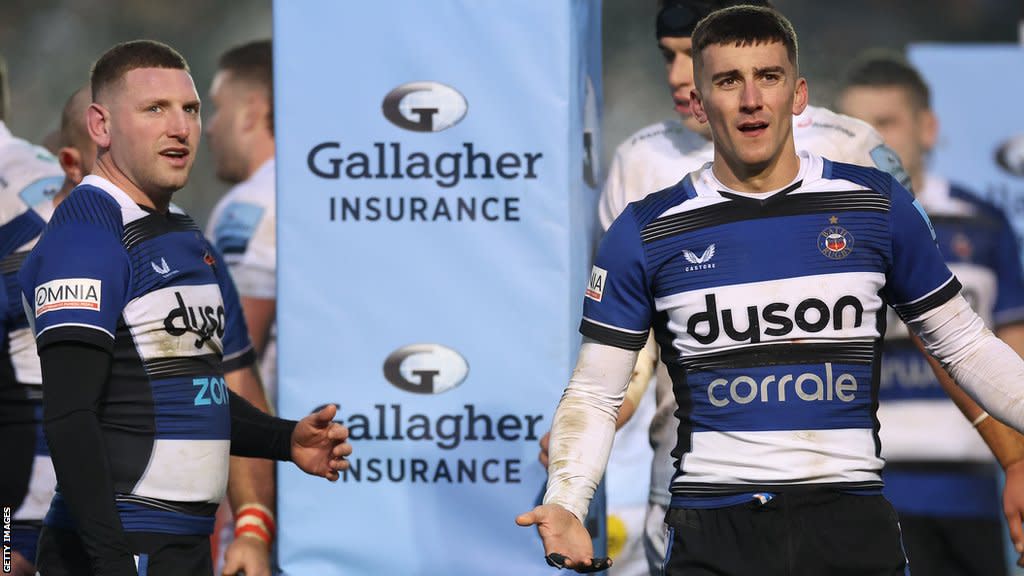 Finn Russell and Cam Redpath were injured in the same Bath match
