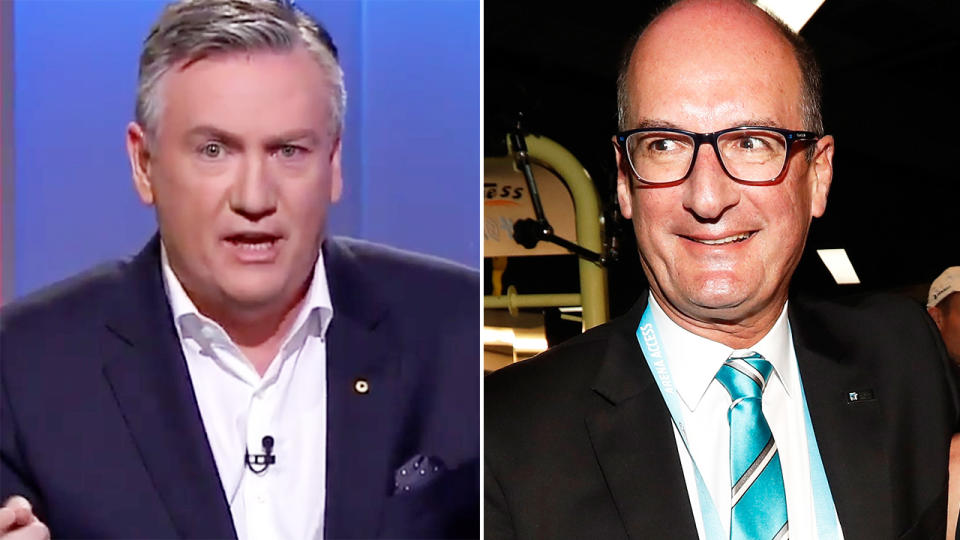 Eddie McGuire, pictured here slamming David Koch on Footy Classified.