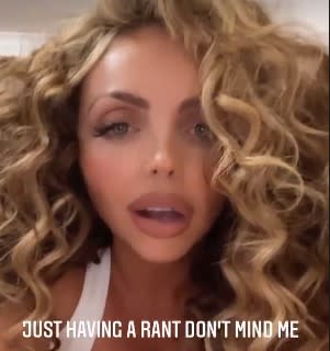 Jesy Nelson admitted she was having a rant about Instagram filters that shrink her nose. (Instagram/Jesy Nelson)