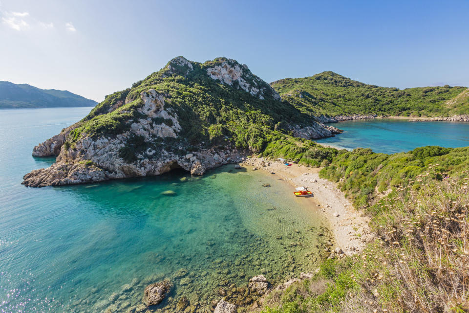 A gorgeous, secluded beach on a Greek island