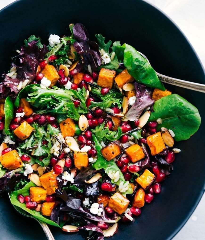 Pomegranate and Wild Rice Salad from Chelsea Messy Apron