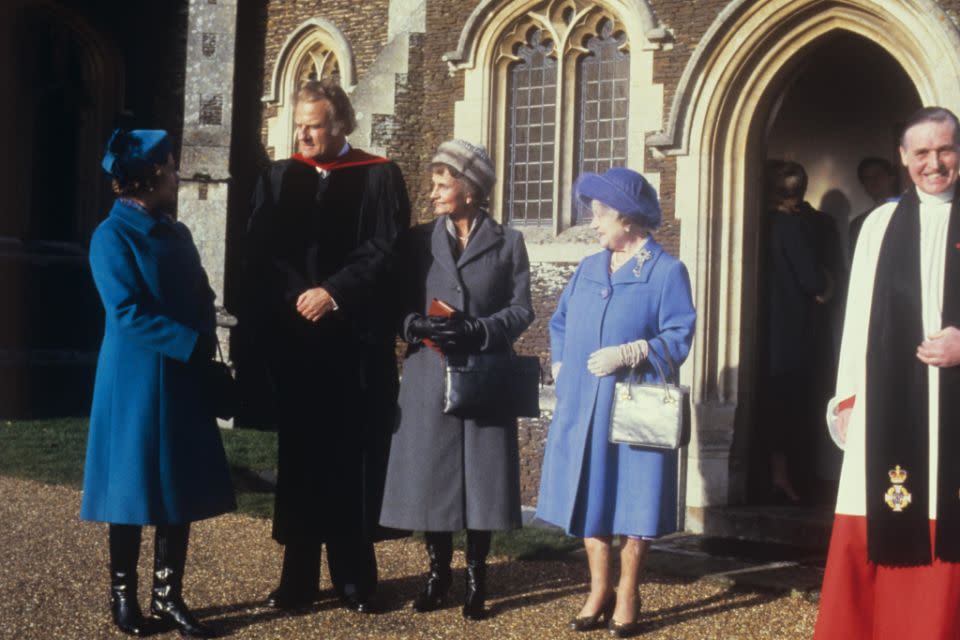 Reverend Billy Graham and the royal family have been close for years. Photo: Getty Images