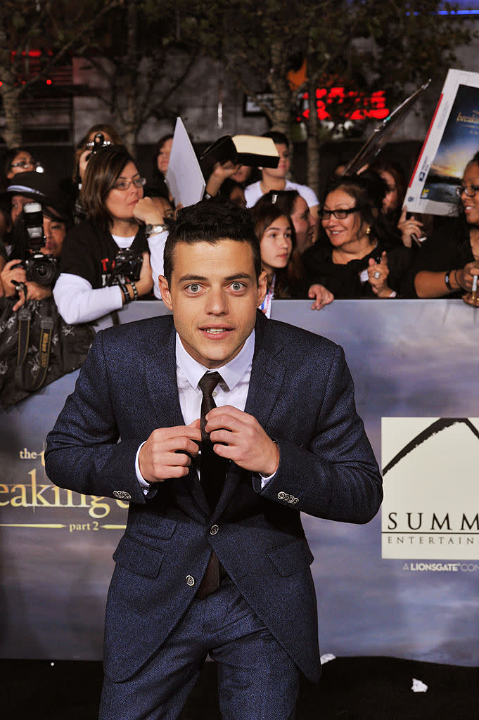 <p>En 2012, Rami Malek rejoint le casting d’une saga devenue culte. Il interprète au cinéma Benjamin, un vampire aux yeux couleur ambre dans les derniers volets de Twilight, chapitres IV et V : Révélation. </p>