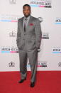 50 Cent arrives on the 2012 American Music Awards red carpet.