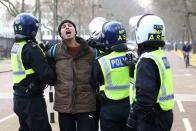 Anti lockdown protest in London