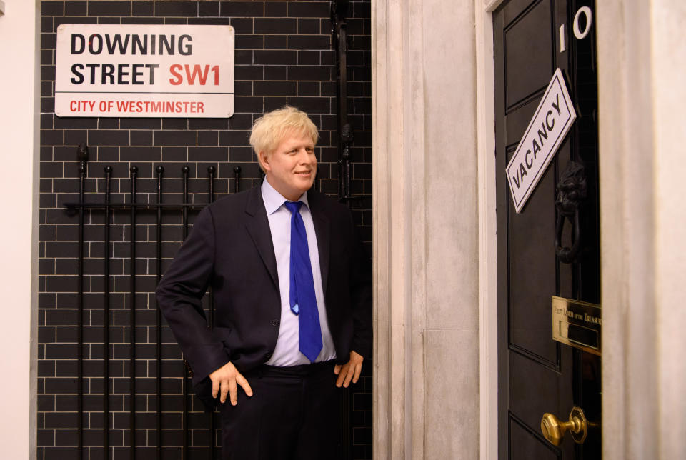 Madame Tussauds in London updated their number 10 Downing Street display with a sign saying 