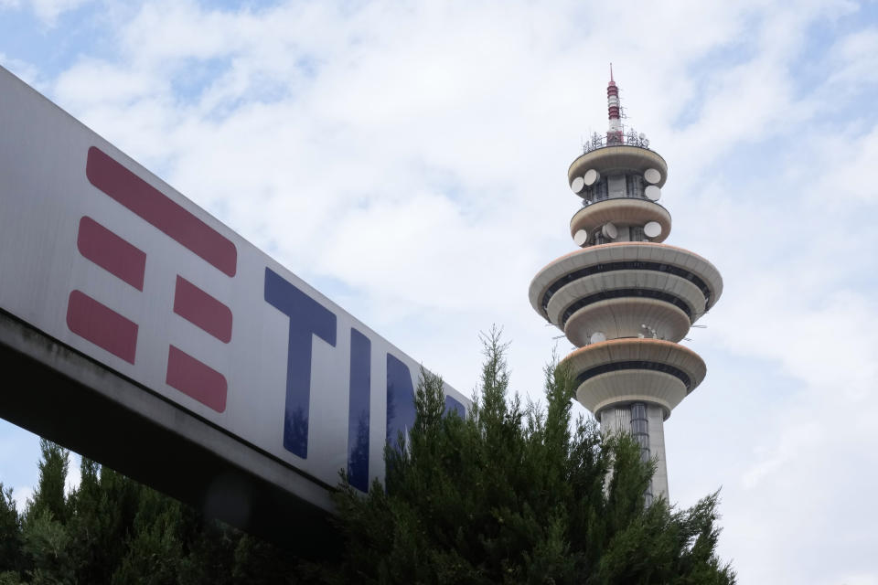 A view of the Tim Italia headquarters (Telecom Italia Mobile), in Rozzano, near Milan, Italy, Friday, May 24, 2024. An Associated Press analysis found the number of publicly-traded “zombie” companies — those so laden with debt they're struggling to pay even the interest on their loans — has soared to nearly 7,000 around the world, including 2,000 in the United States. (AP Photo/Antonio Calanni)