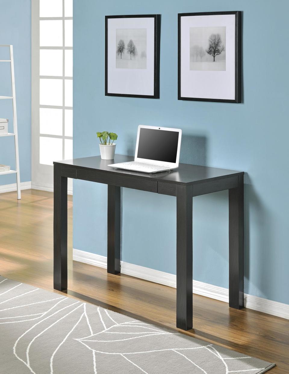 Ameriwood Home Parsons Computer Desk with Drawer, Espresso (Walmart / Walmart)