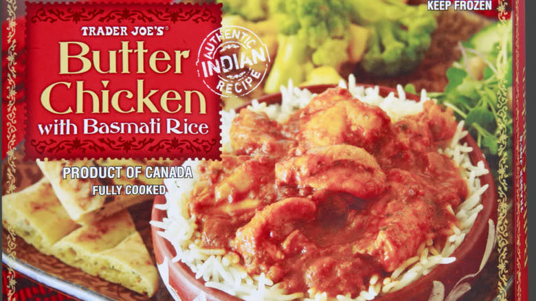 Butter chicken with basmati rice