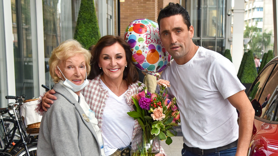 Shirley Ballas, seen here with her mum and boyfriend Danny, says Christmas is always difficult when you've lost a loved one (Image: Getty Images)