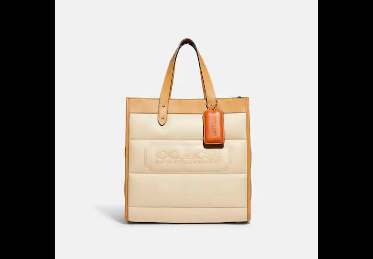<h2>Coach</h2> <br><strong>Dates: </strong>Ongoing <br><strong>Sale:</strong> Up to 50% off 100+ select styles plus free shipping <br><strong>Code:</strong> None <br> <br><em>Shop <strong><a href="https://www.coach.com/" rel="nofollow noopener" target="_blank" data-ylk="slk:Coach" class="link ">Coach</a></strong></em> <br> <br><strong>Coach</strong> Field Tote With Colorblock Quilting And Coach Badge, $, available at <a href="https://go.skimresources.com/?id=30283X879131&url=https%3A%2F%2Fwww.coach.com%2Fproducts%2Ffield-tote-with-colorblock-quilting-and-coach-badge%2FC6847.html" rel="nofollow noopener" target="_blank" data-ylk="slk:Coach" class="link ">Coach</a>