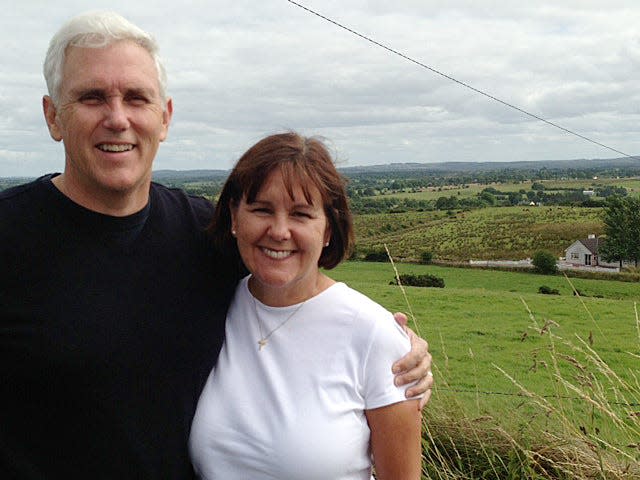 Mike Pence and his wife Karen traveled to Ireland with their children in 2013 to learn more about the family's Irish roots.