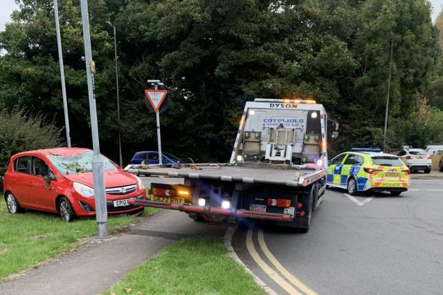 Crash blocks busy Swindon junction during rush hour traffic