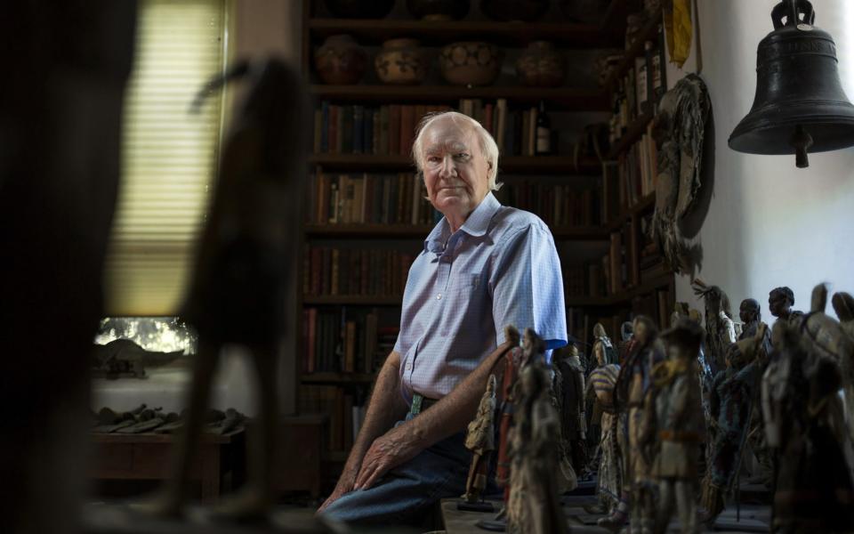 Forrest Fenn at his home, described as a "museum slash lair" full of Native American artifacts - NICK COTE