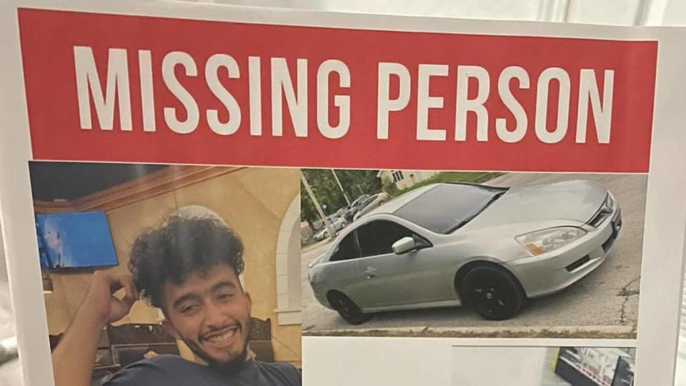 Family and friends of Kansas City’s Oscar E. Cabral circulated flyers after he went missing in March 2023. His body was found near Swope Park on March 23.