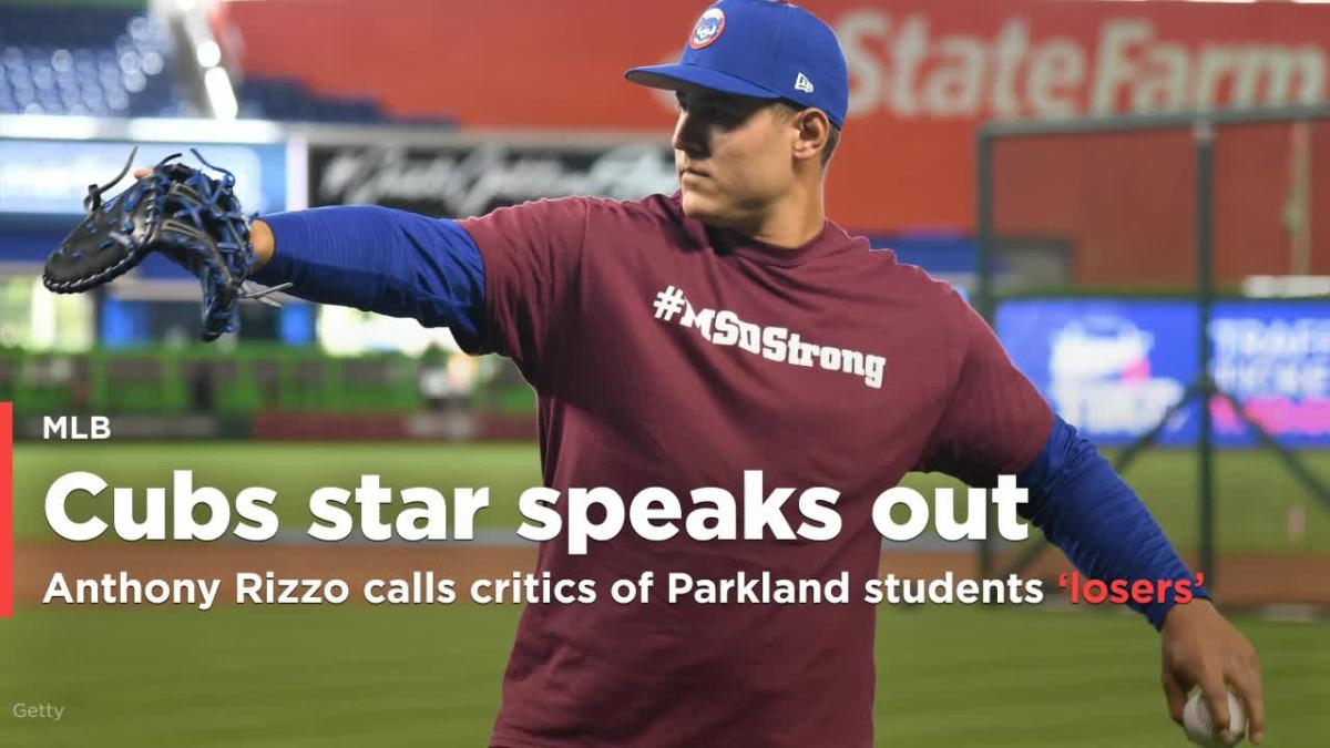 Anthony Rizzo: Cubs star calls for stronger gun control