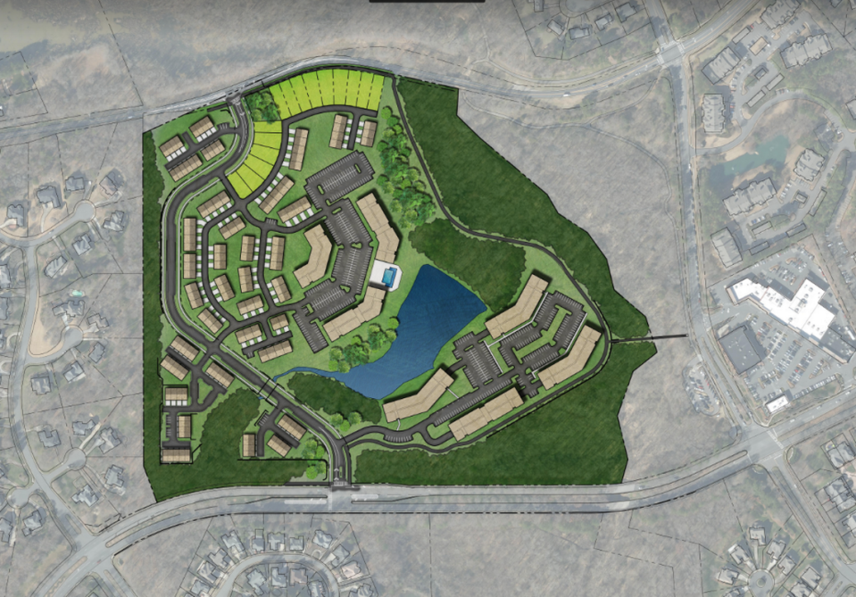 RK Investors is making plans to add apartments and townhomes between Elm Lane and Rea Road in south Charlotte. RK Investors