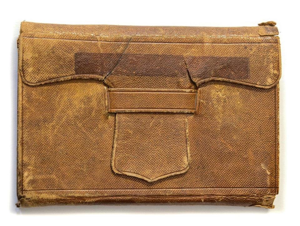 Wallet containing The Man Of Pleasure’s Illustrated Pocket-Book (Hansons/PA)