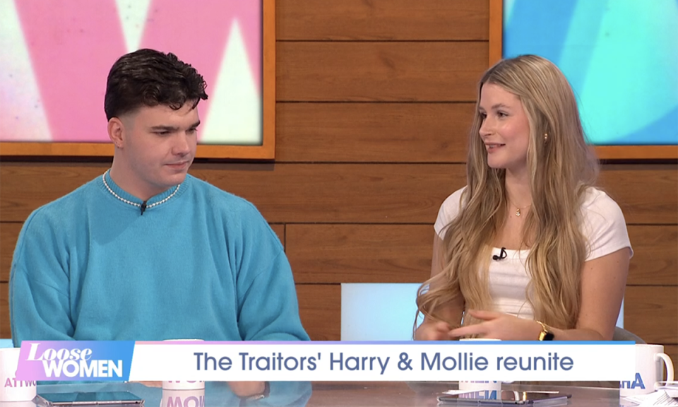 The Traitors star Mollie refuses Harry's offer of a holiday. (ITV screengrab)